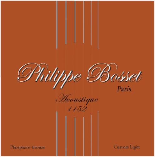 PHILIPPE BOSSET - CUSTOM LIGHT COATED 11-52 - CORDES GUITARE FOLK
