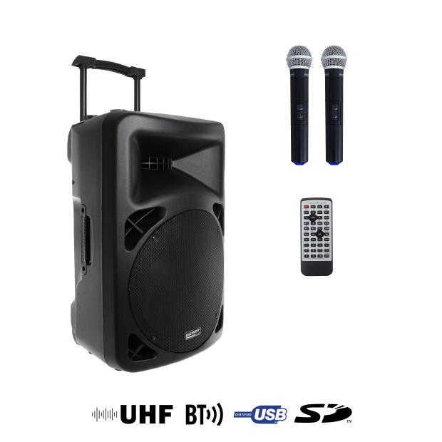 POWER ACCOUSTICS - BE 9700 MEDIA V2 - ENCEINTE + MICRO UHF Power acoustics  BE 9700 MEDIA V2 : Alex Musique : magasin de musique
